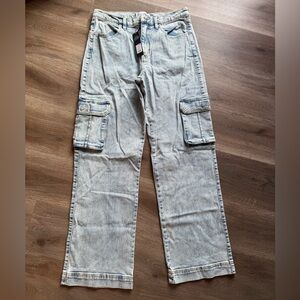 Fashion Nova Women's Light Blue Straight Jeans